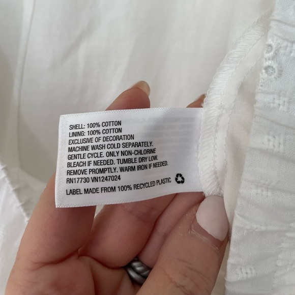 Universal Thread NWT Cotton Eyelit Mini Skirt White Flare Tiered ~ Size L - Picture 8 of 13